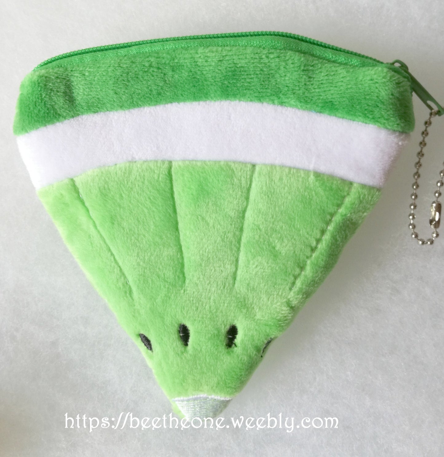 Porte-monnaie kawaii Tranche de Pastèque ou Melon en peluche - rouge, rose, jaune ou vert