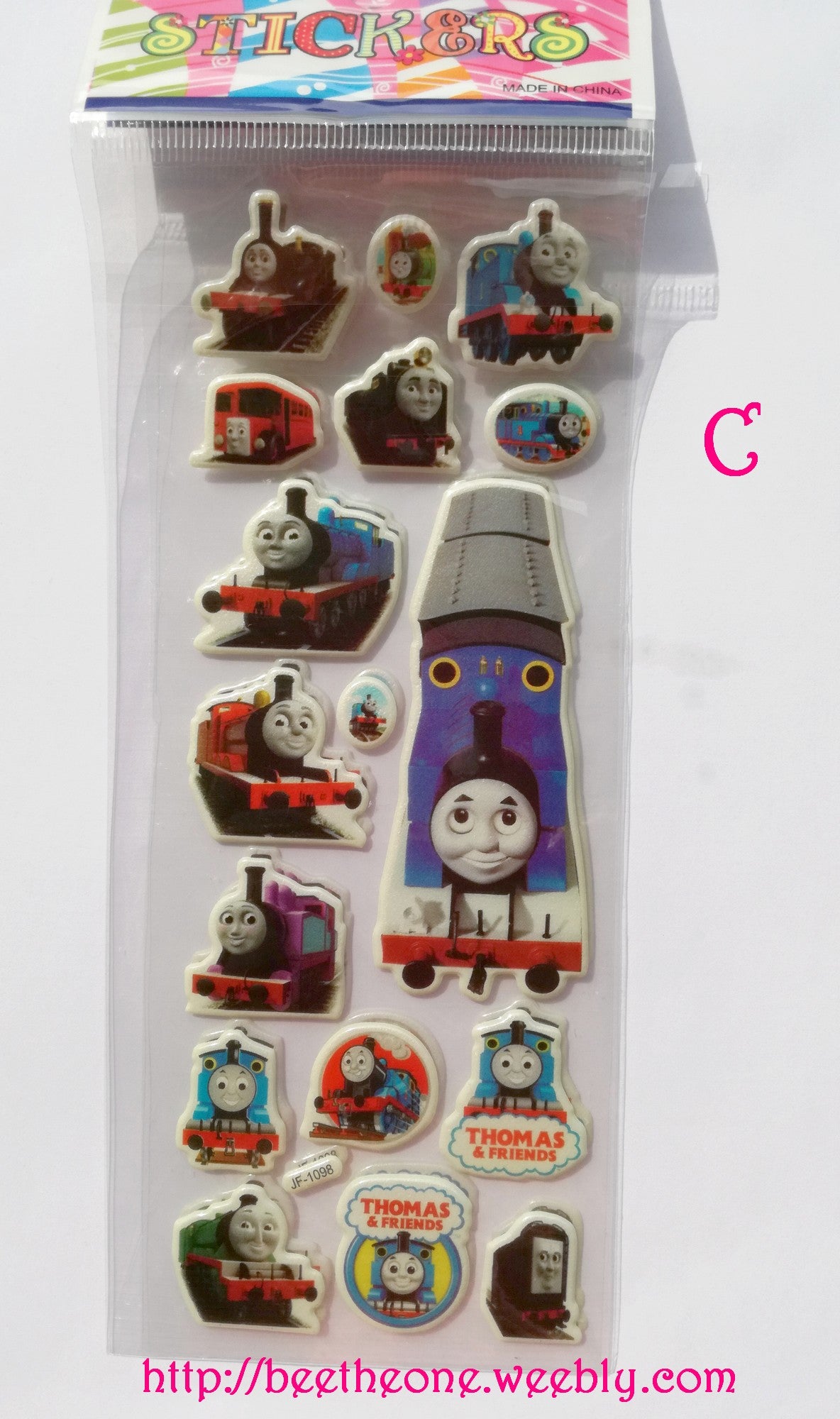 Planche de stickers autocollants Train - 4 modèles
