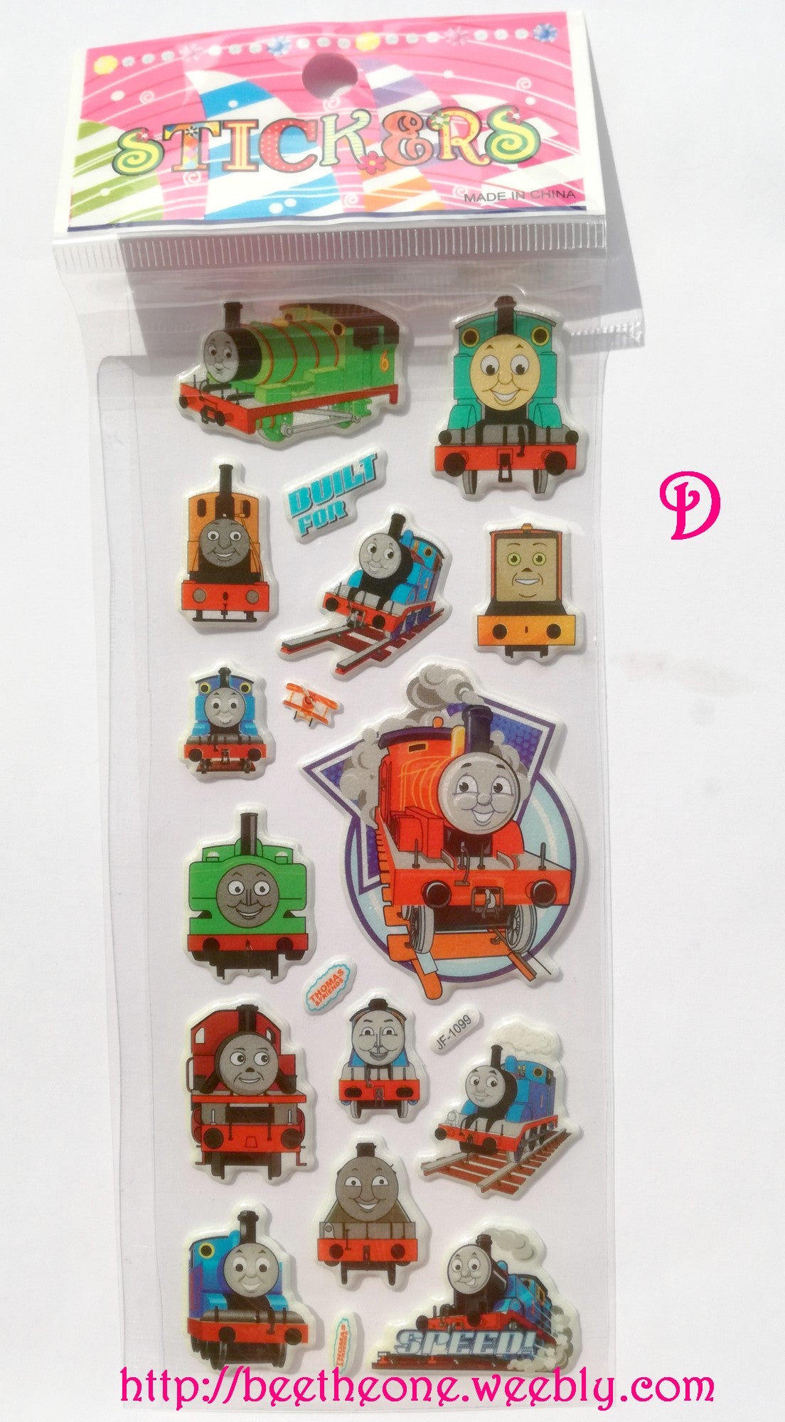 Planche de stickers autocollants Train - 4 modèles