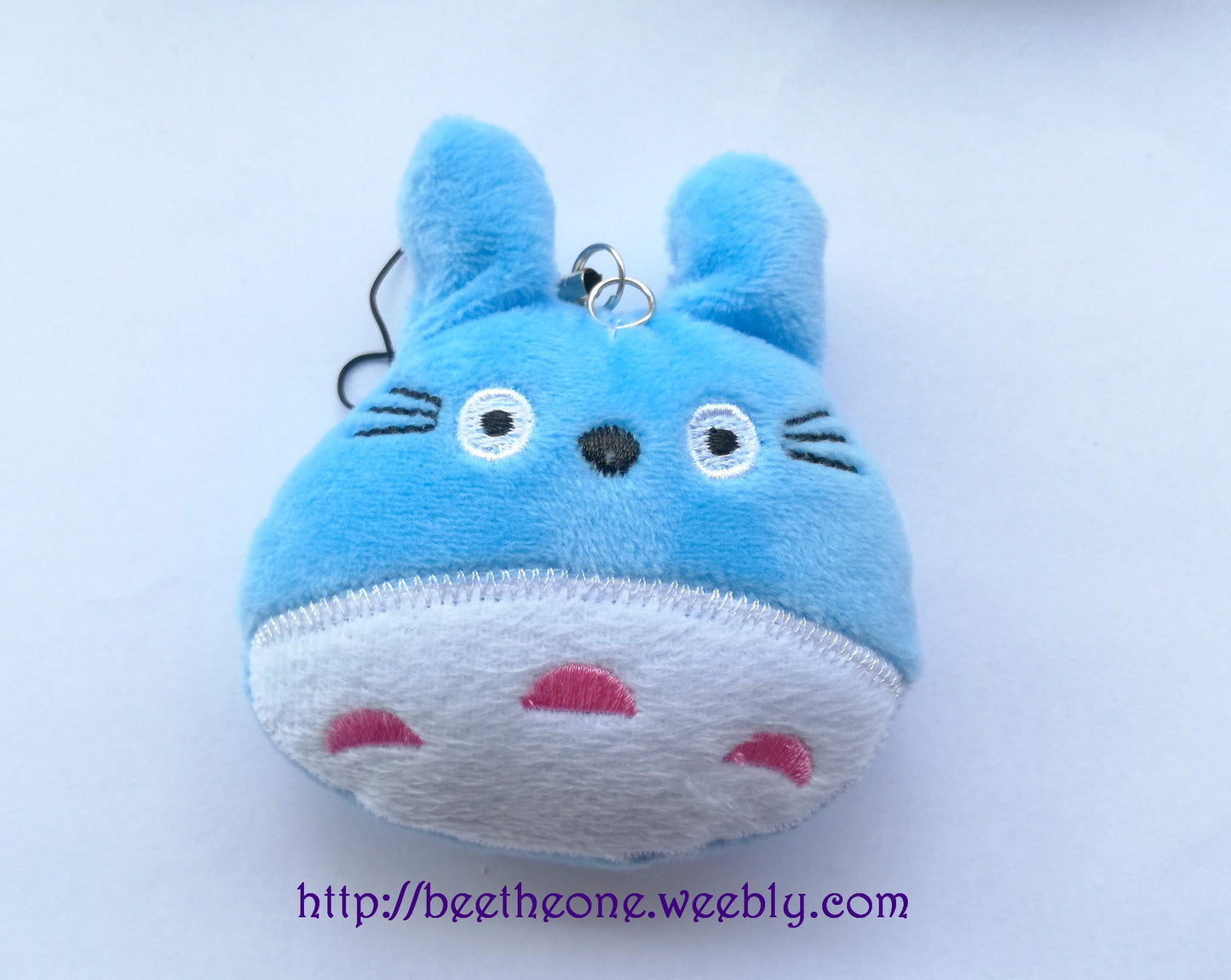 Bijou de portable peluche Monstre gris - Gris, rose ou bleu