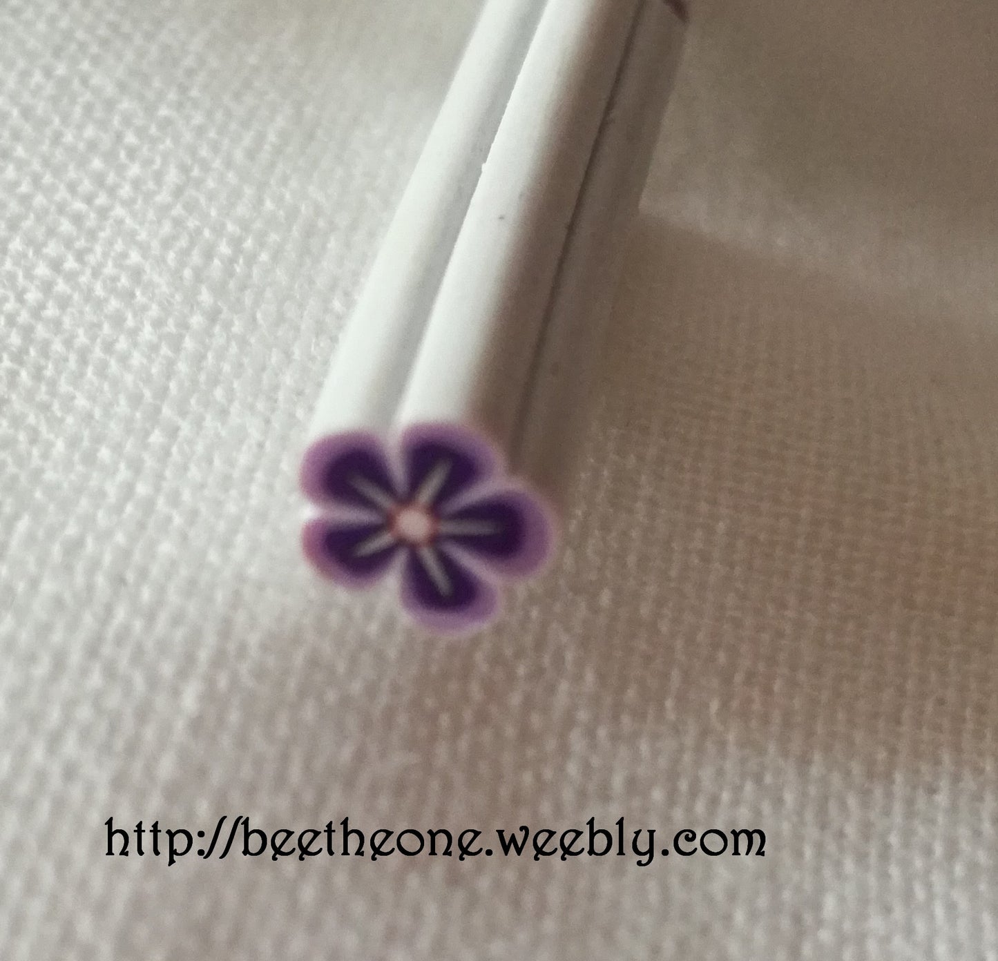 Cannes Bâton Fimo Pâte Polymère - Camaïeu de Fleurs bleu, vert, violet