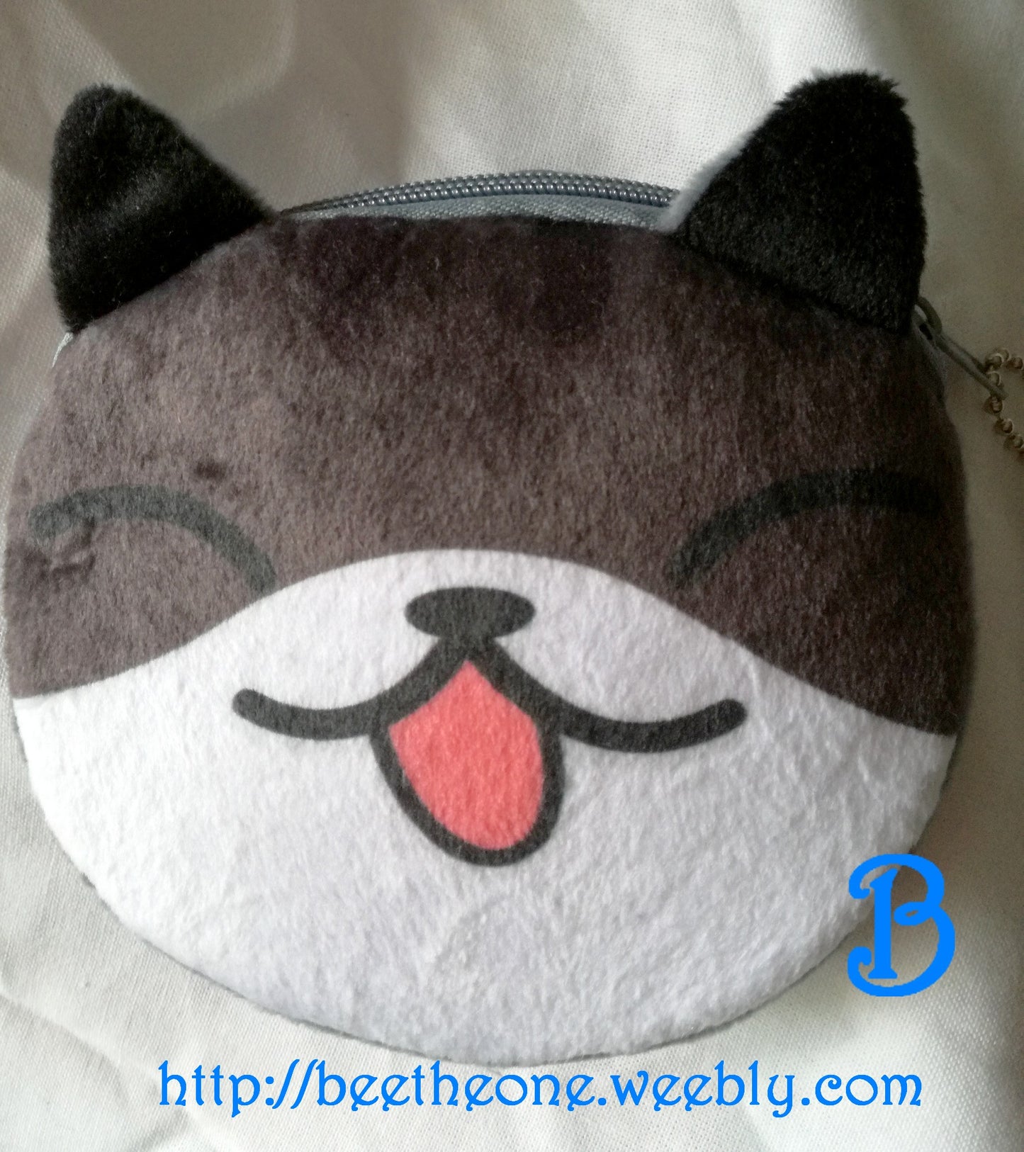 Porte-monnaie kawaii Chat emoji en peluche - 2 modèles