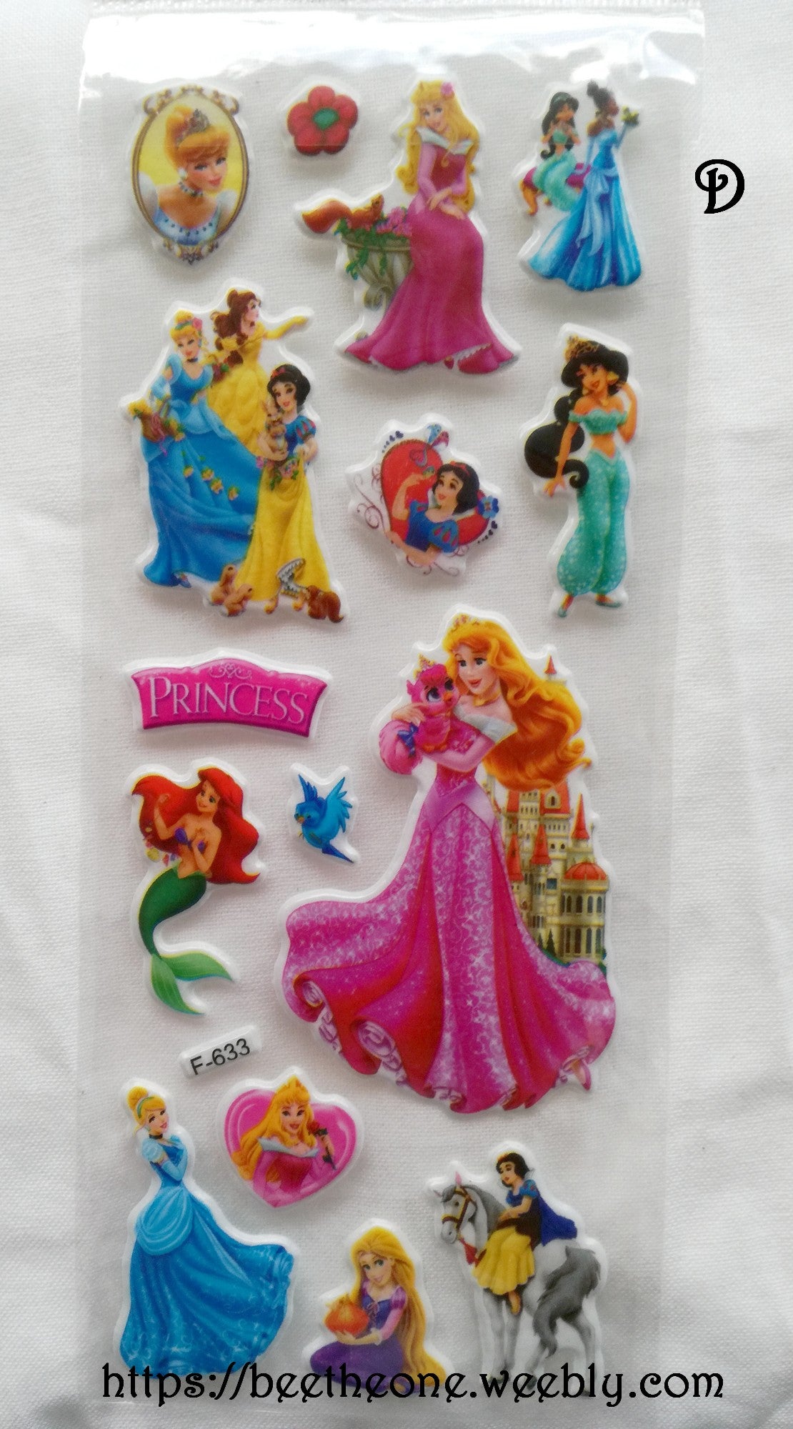 Planche de stickers Princesses "Collection Princesses" - 6 modèles