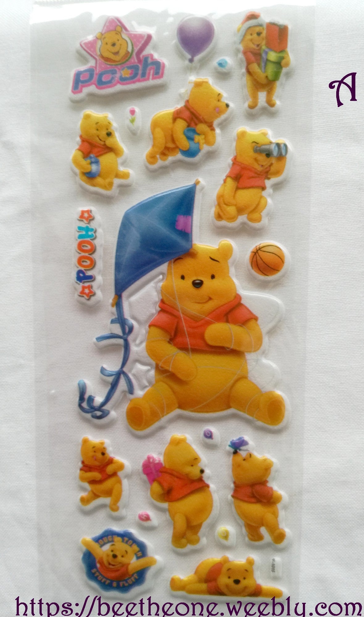 Planche de stickers Ourson - 5 modèles