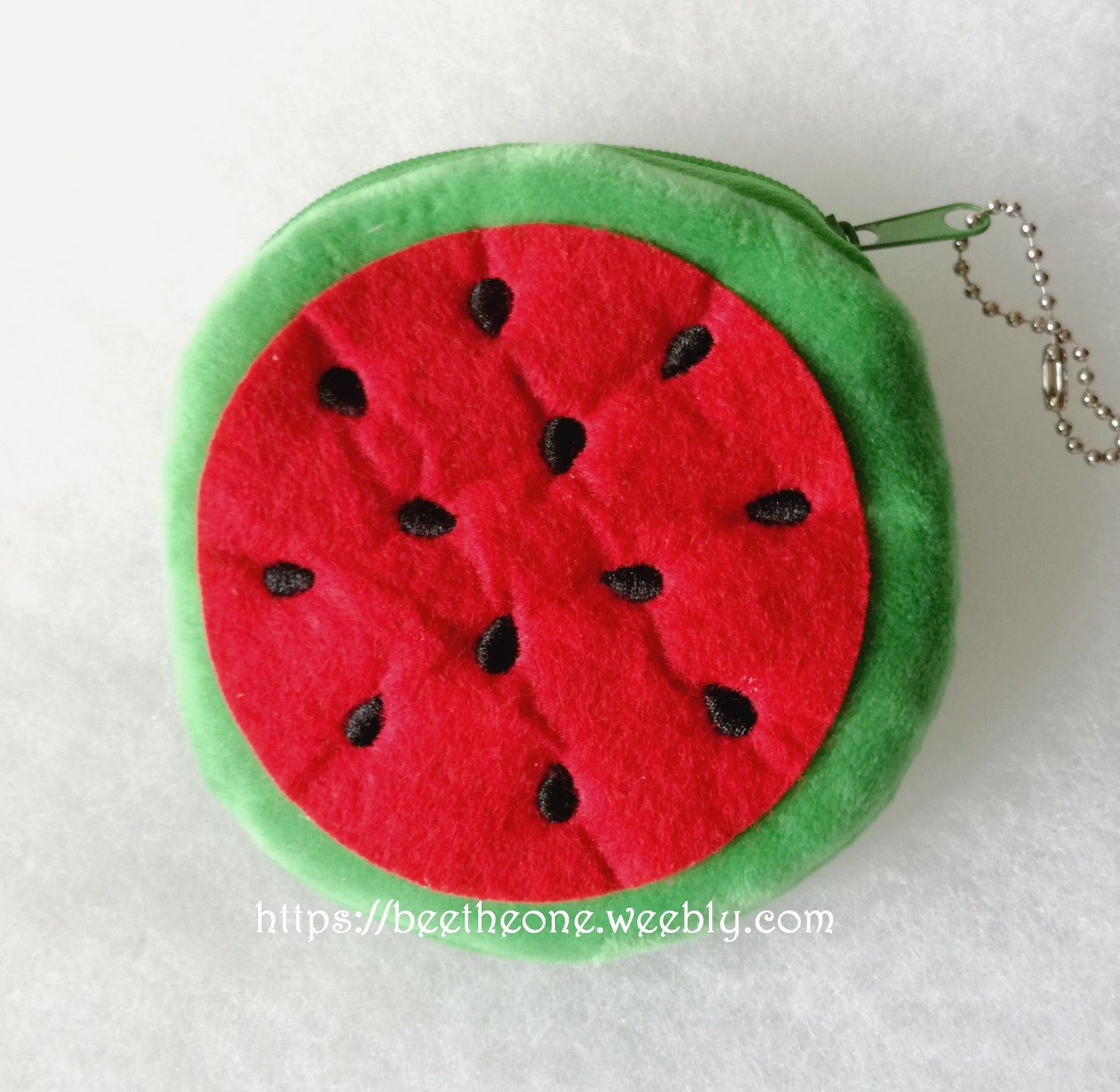 Porte-monnaie kawaii Fruit exotique en peluche - Ananas, pastèque ou orange