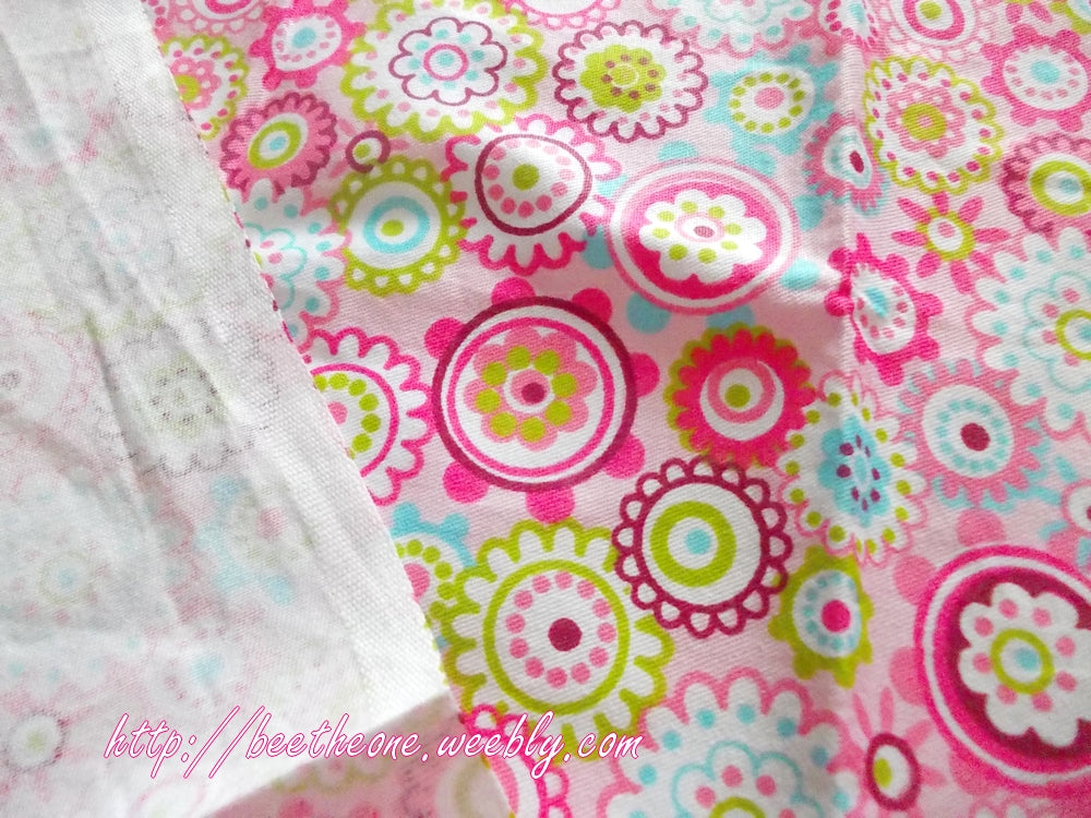 Coupon de tissu coton - Patchwork fleurs multicolores - 2 coloris - 50 x 40cm