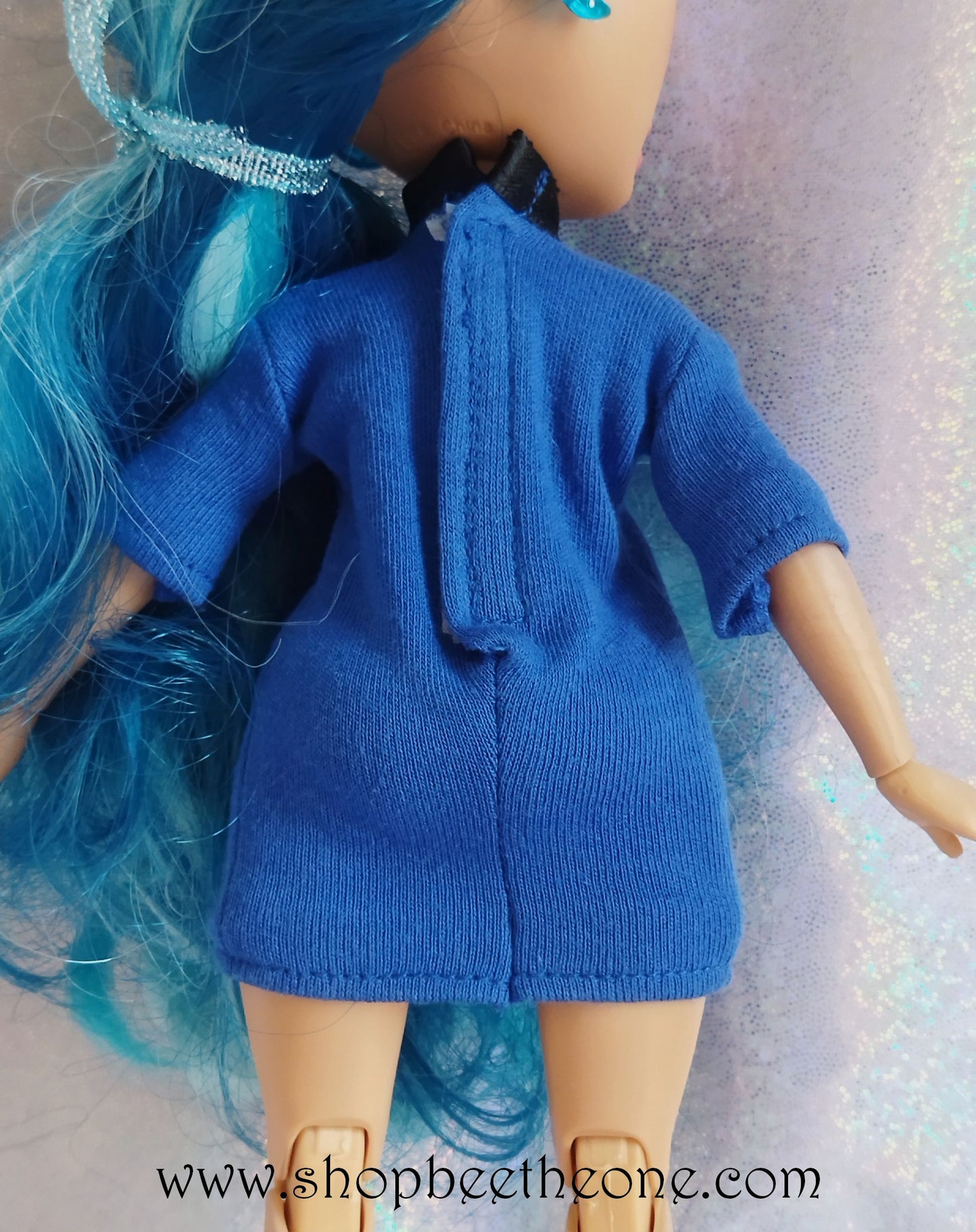 Robe courte à manches courtes pour poupées Rainbow High - Collection Basics - par Bee the one