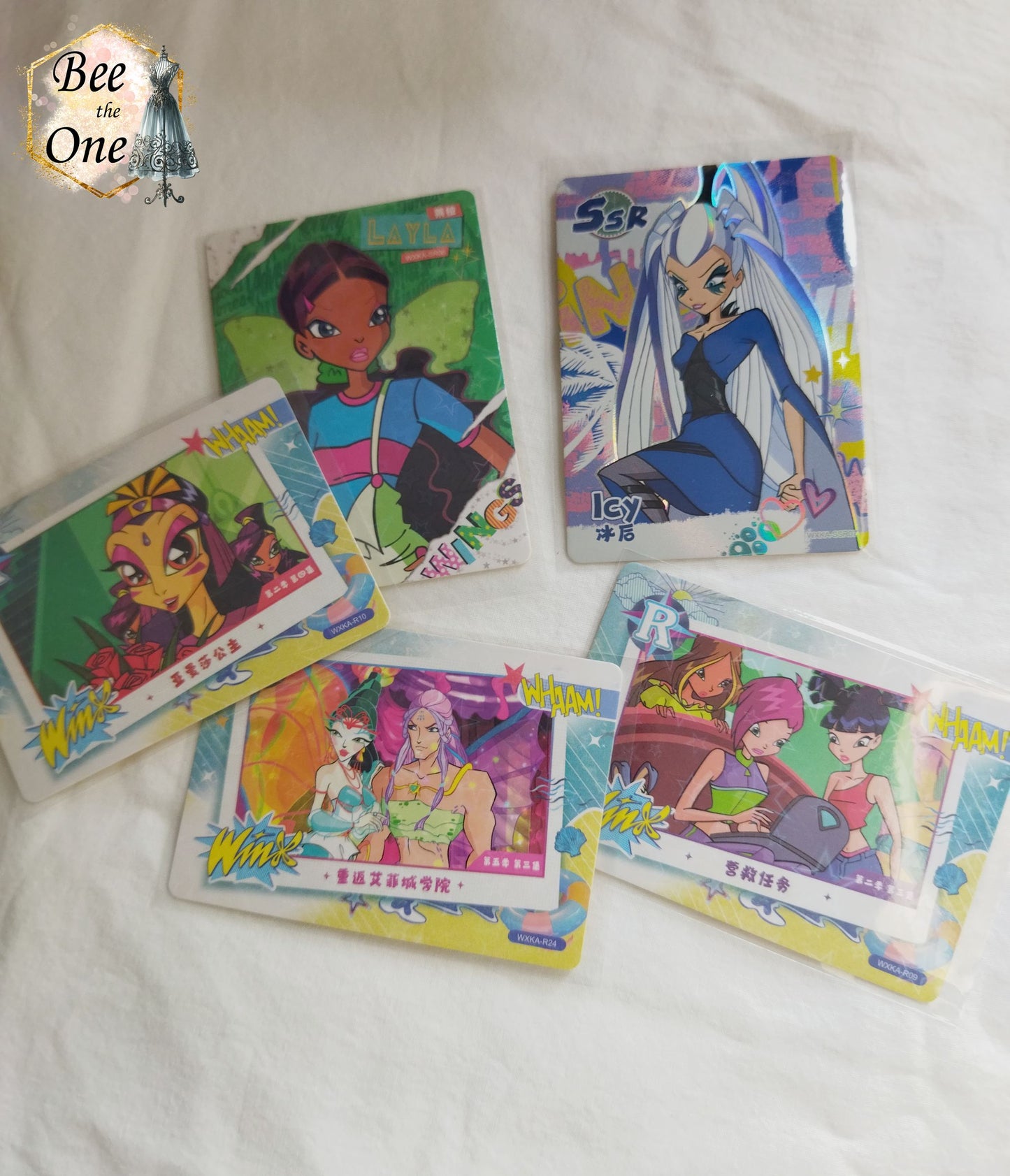 Lot "Découverte Magique " 3 carte R + 1 Carte SR + 1 Carte SSR Winx Club "Fairy Wonderland" série 2024 Cartes TCG