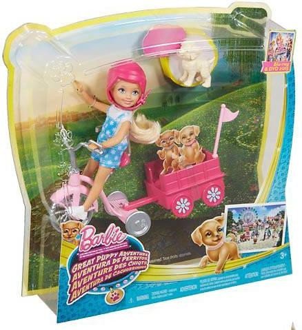 Barbie et ses soeurs dans "La Grande aventure des chiots" (Barbie and her sisters in The Great puppy adventure) Chelsea et tricycle - Mattel 2015 - Accessoire