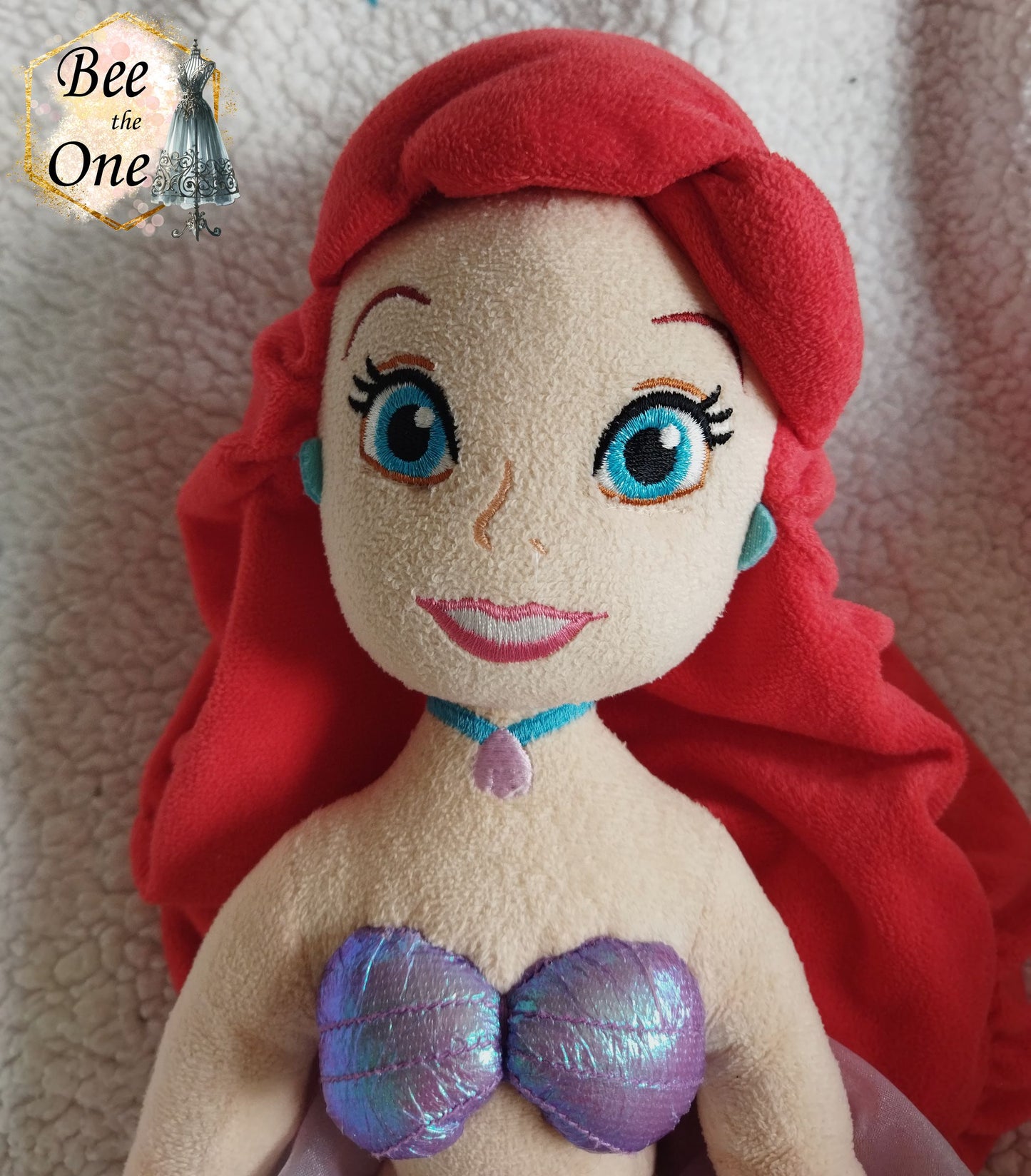 Poupée de chiffon peluche Ariel la Petite Sirène - exclusivité Disney Store 2010s - Peluche 60 cm