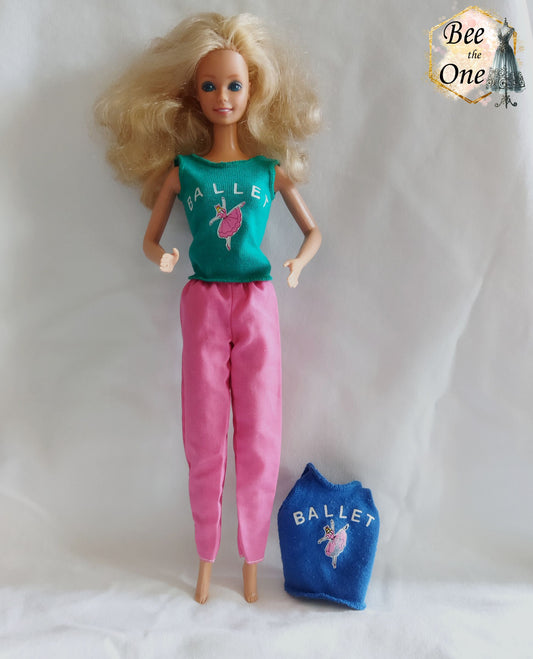 My First Barbie Easy-on Fashions #4576 + variante rare - Mattel 1987 - Vêtements