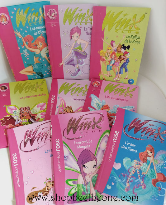 Lot de 9 Livres d'histoires "Winx Club" collection Bibliothèque rose