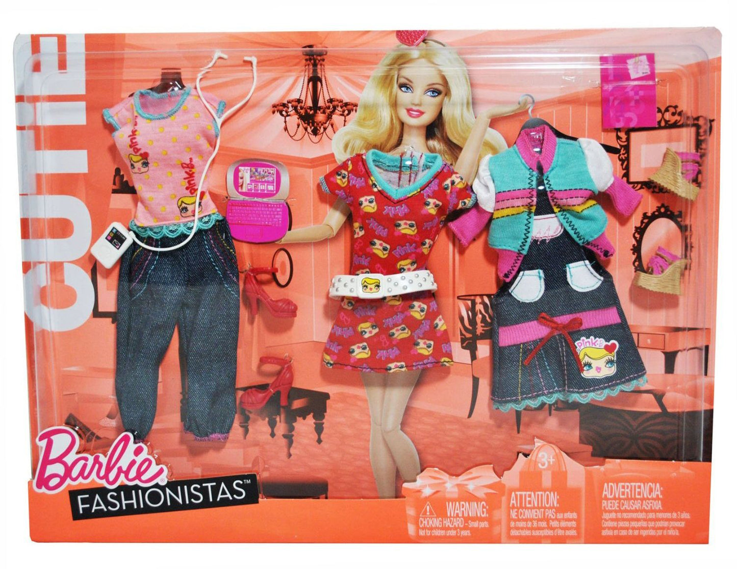 Barbie Fashionistas Habillage Cutie R6815 - Mattel 2010 - Pantacourt