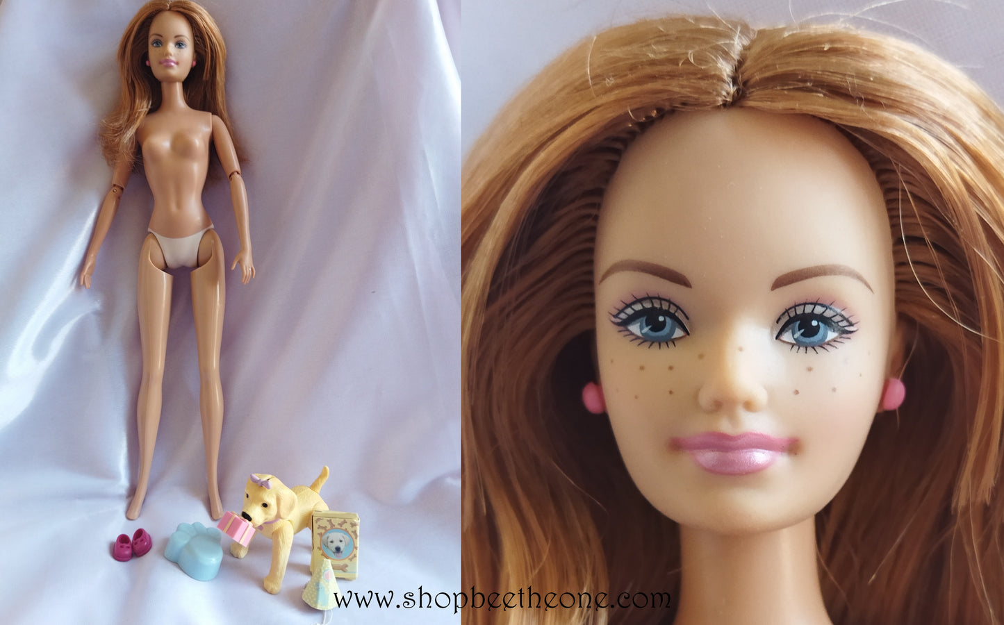 Barbie La Famille du Bonheur (Happy Family) Midge et Nikki Neighborhood - Mattel 2004 - Poupée nue - Chaussures - Accessoire