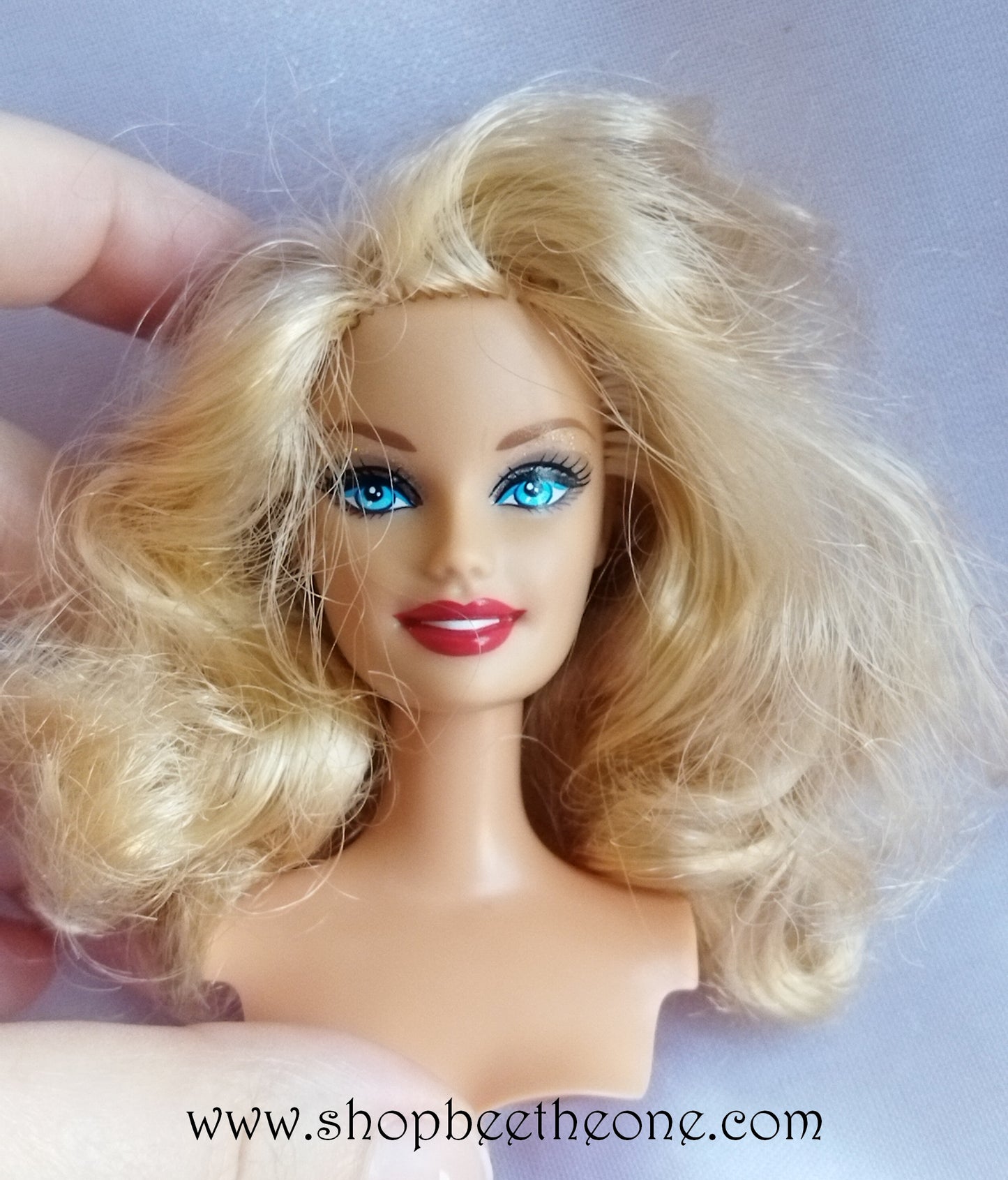 Barbie Fashionistas Swappin' Styles - Glam - Mattel 2010 - Tête et socle