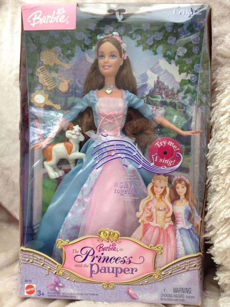 Barbie Coeur de Princesse (The Princess and the Pauper) - Erika - poupée musicale - Mattel 2004 - Accessoire