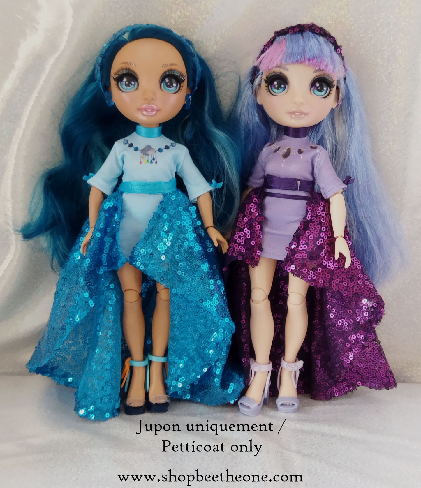 Jupon à sequins pour poupées Rainbow High - 2 coloris - Collection Glitter Party - par Bee the one