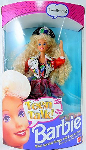 Barbie Teen Talk (Je Parle) - variante rouge/noir - Mattel 1991 - Top