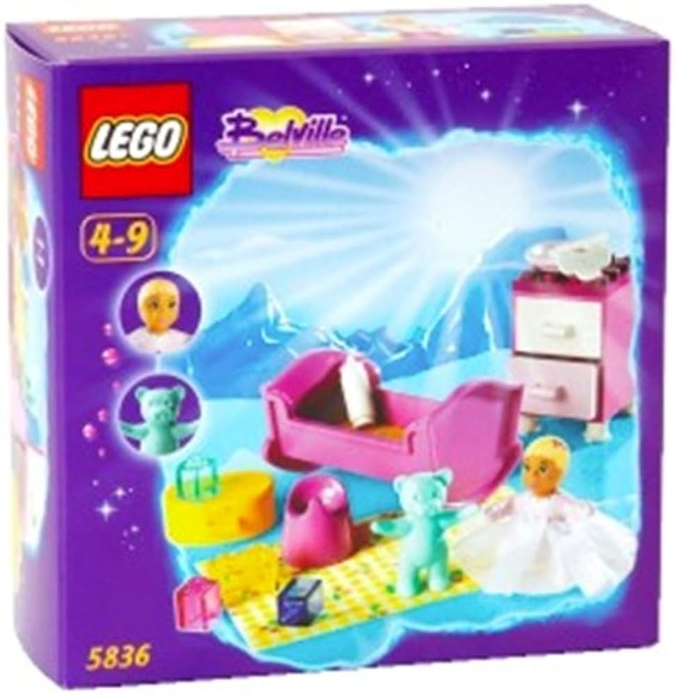L'Adorable petite princesse (n°5836) (Beautiful baby princess) - Lego Belville 2002 - Lot de 3 accessoires