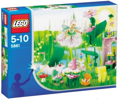 L'Ile des fées (n°5861) (Fairy Island) - Lego Belville 2003 - Plaque 4 x 4