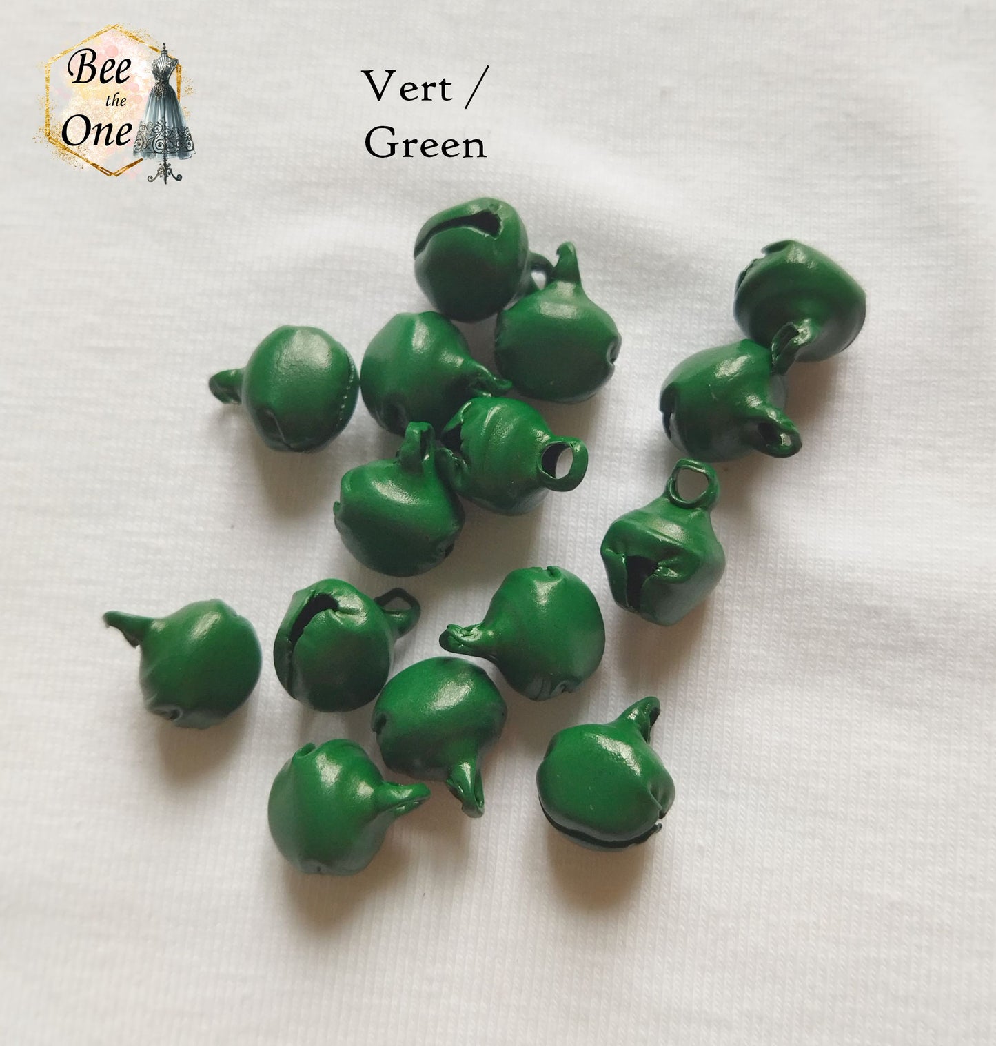 Breloque Grelot - 8 x 10 mm - trou 2.5 mm - 7 coloris