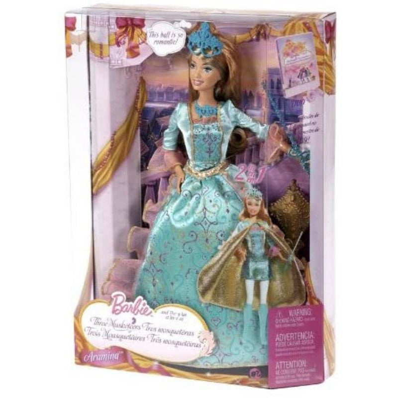 Barbie et les Trois Mousquetaires (Barbie and the 3 Musketeers) - Aramina 2-en-1 - Mattel 2009 - Poupée - Vêtement - Chaussures