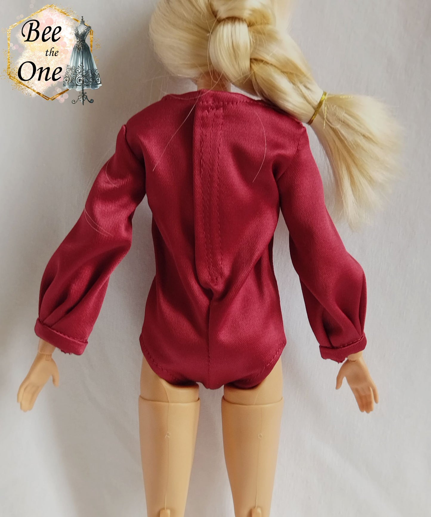 Body en satin "Noël au Château" pour poupées Barbie - Taille Classic - Collection Noël