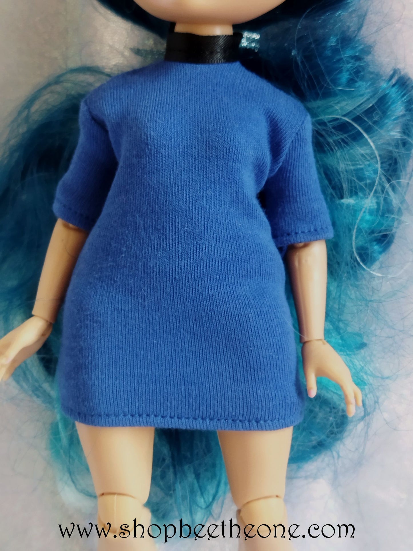 Robe courte à manches courtes pour poupées Rainbow High - Collection Basics - par Bee the one