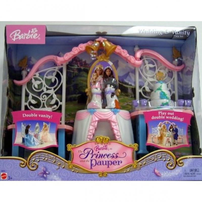 Barbie Coeur de Princesse (The Princess and the Pauper) Wedding and Vanity playset - Mattel 2004 - Accessoires