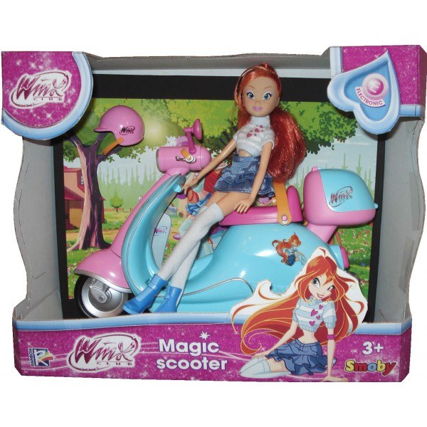 Bloom Magic Scooter (Scooter Magique) - Witty Toys 2012 - Poupée