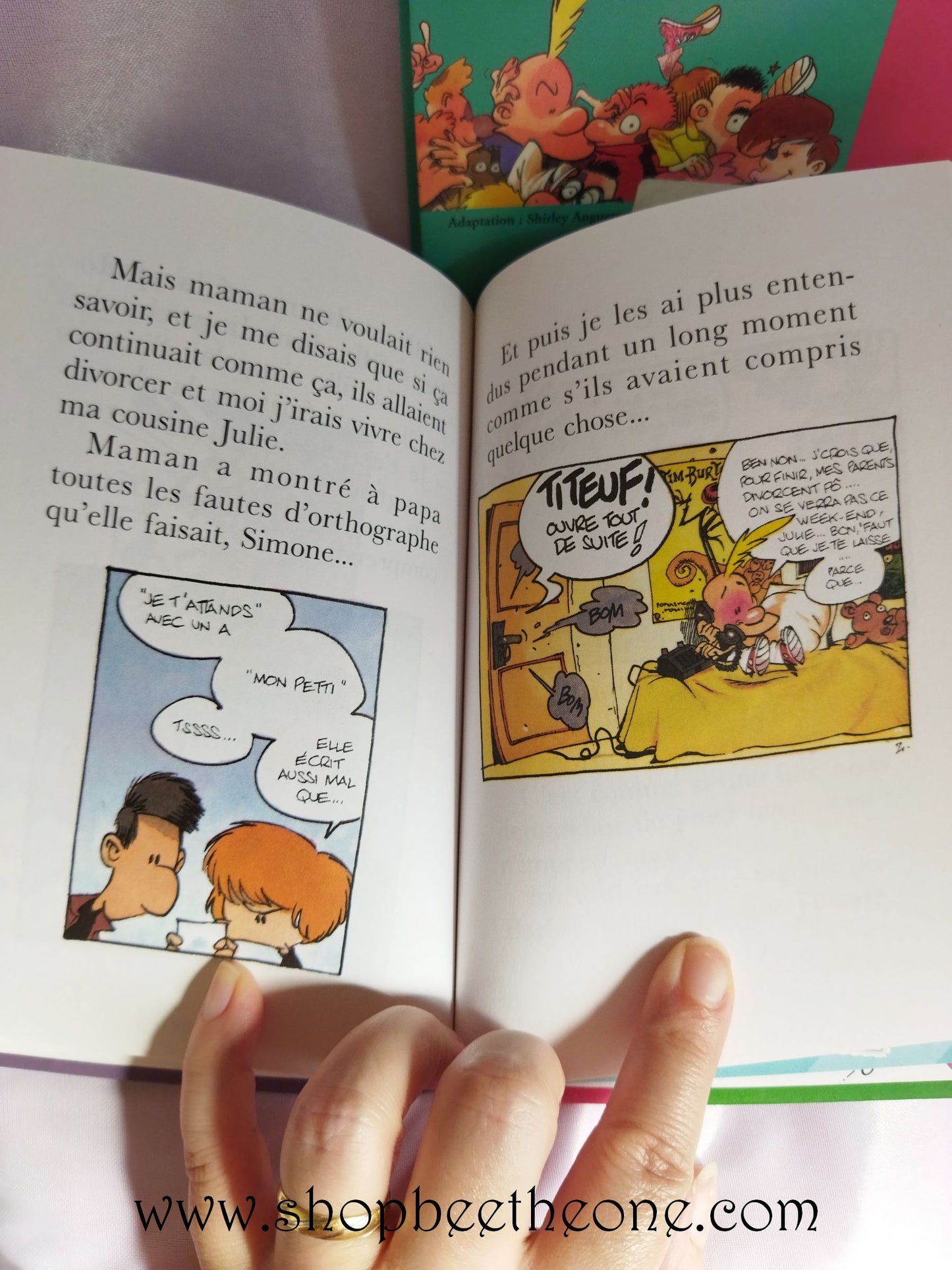 Lot de 3 Livres d'histoires "Titeuf" collection Bibliothèque rose