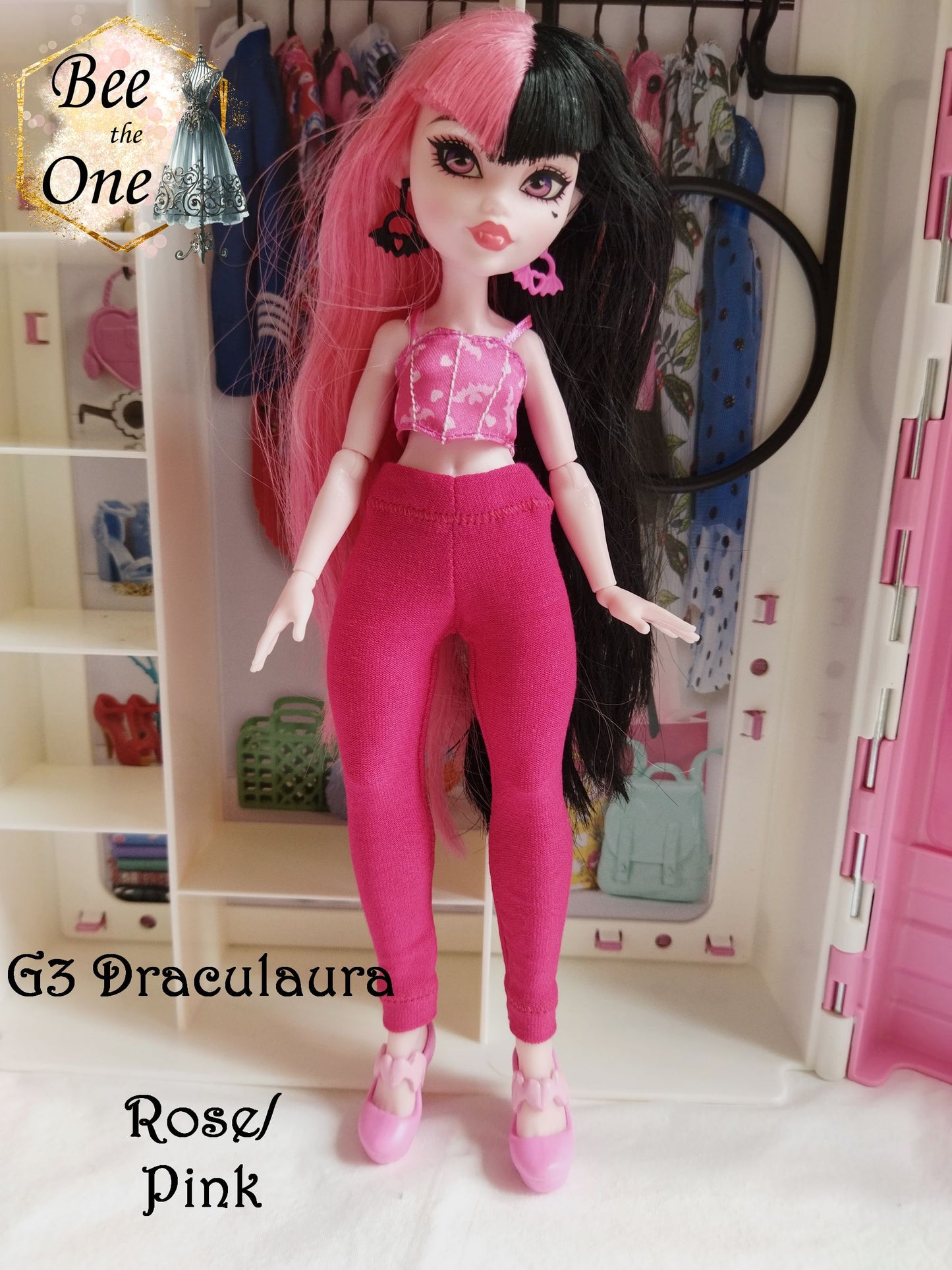 Pantalon collant leggings pour poupées Monster High - 5 tailles - 9 coloris - Collection Basics - par Bee the One