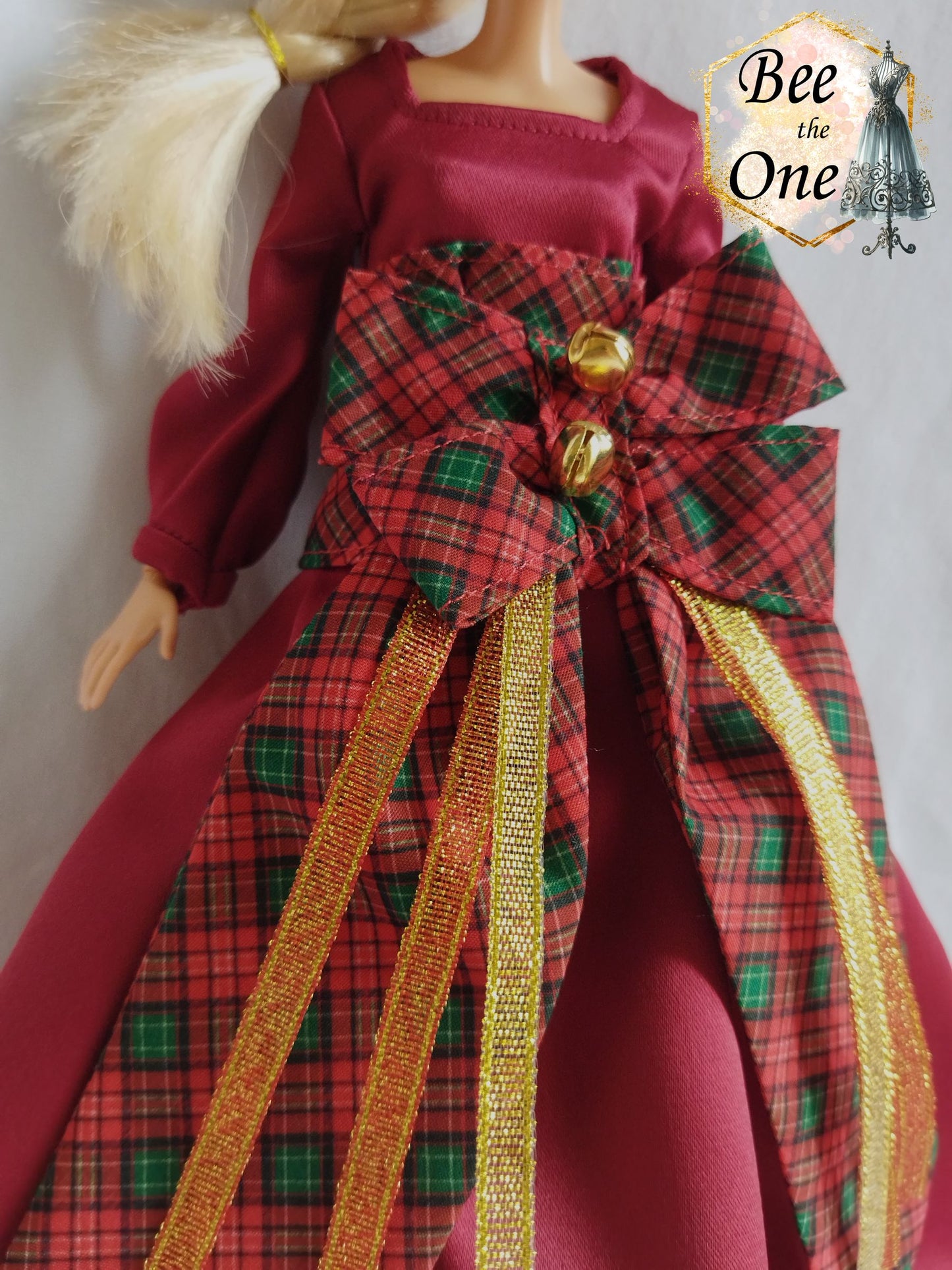 Ceinture corset "Noël au Château" pour poupées Barbie - Taille unique - Collection Noël