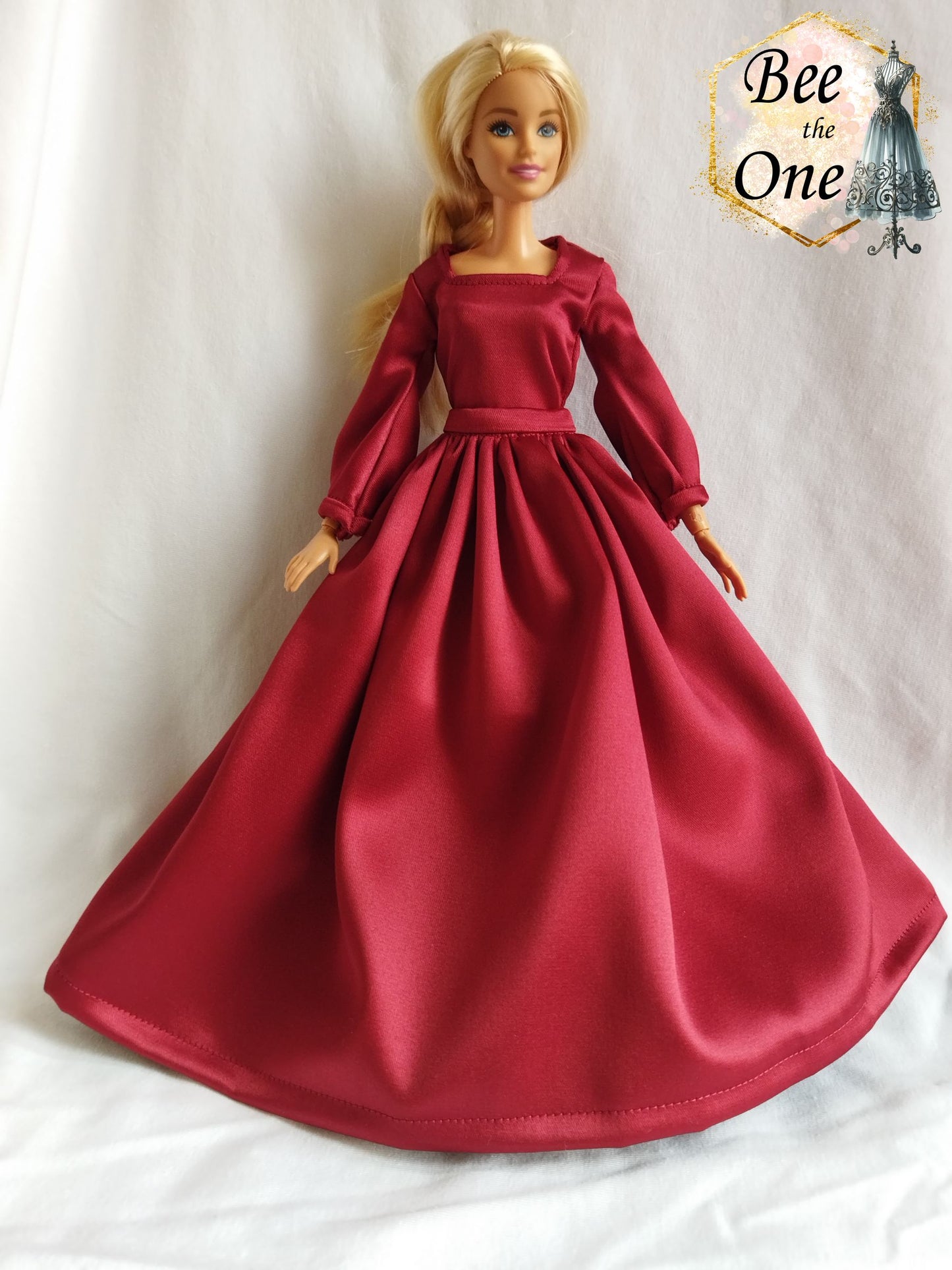 Body en satin "Noël au Château" pour poupées Barbie - Taille Classic - Collection Noël