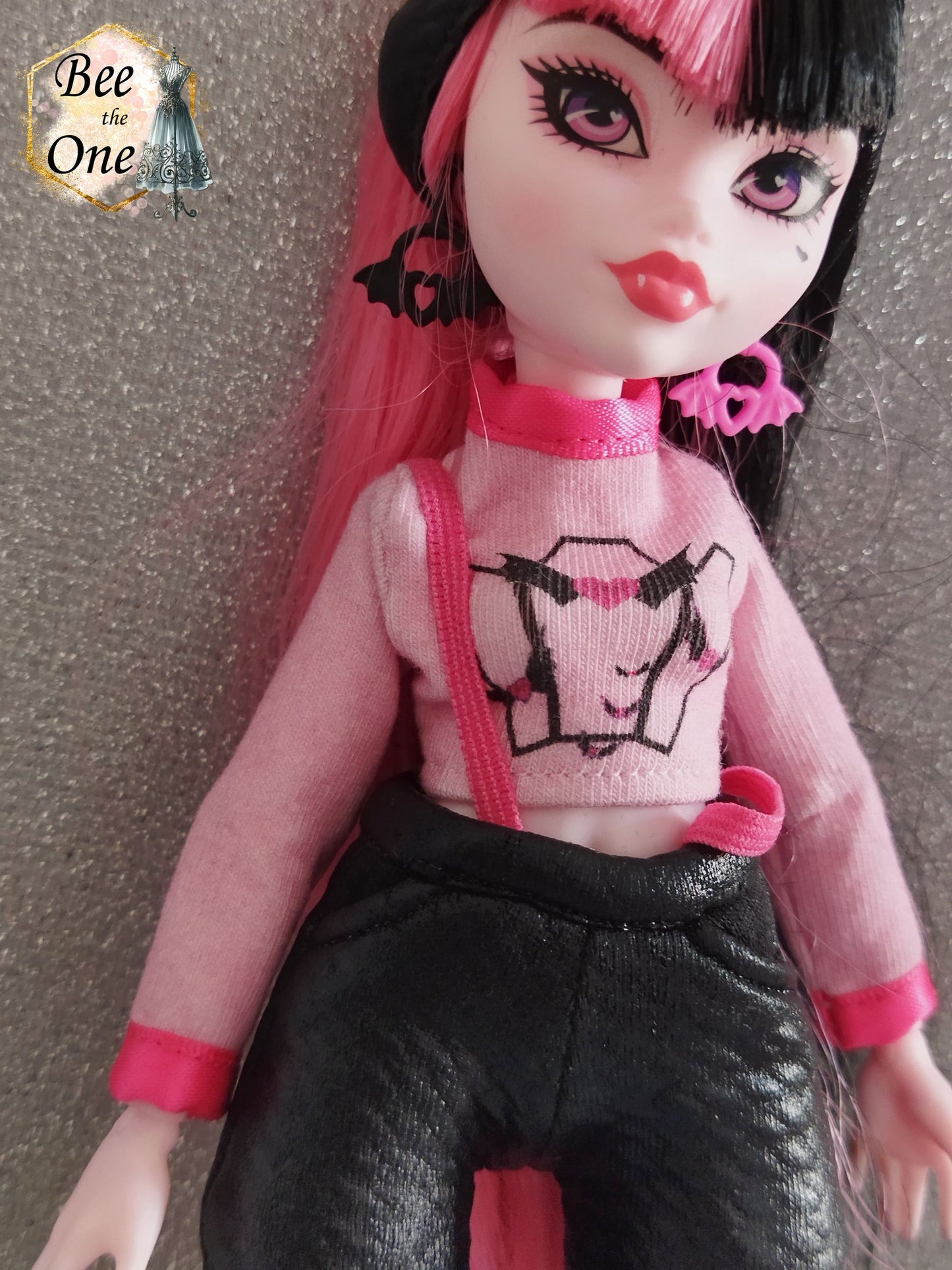 Pantalon à bretelles et vraies poches pour poupées Monster High G3 - Edition Limitée - 2 modèles - Collection Glitter Party - par Bee the One
