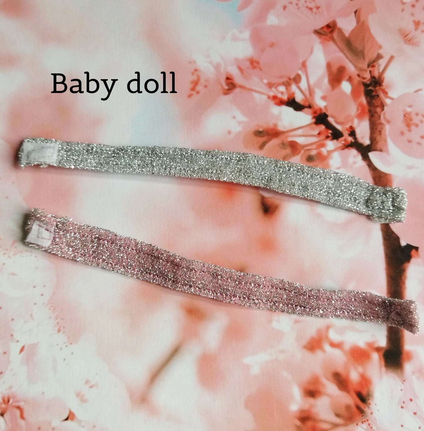 Lot de 2 Bandeaux de tête brillant pour poupées Barbie - 4 coloris - Collection Glitter Party - par Bee the One