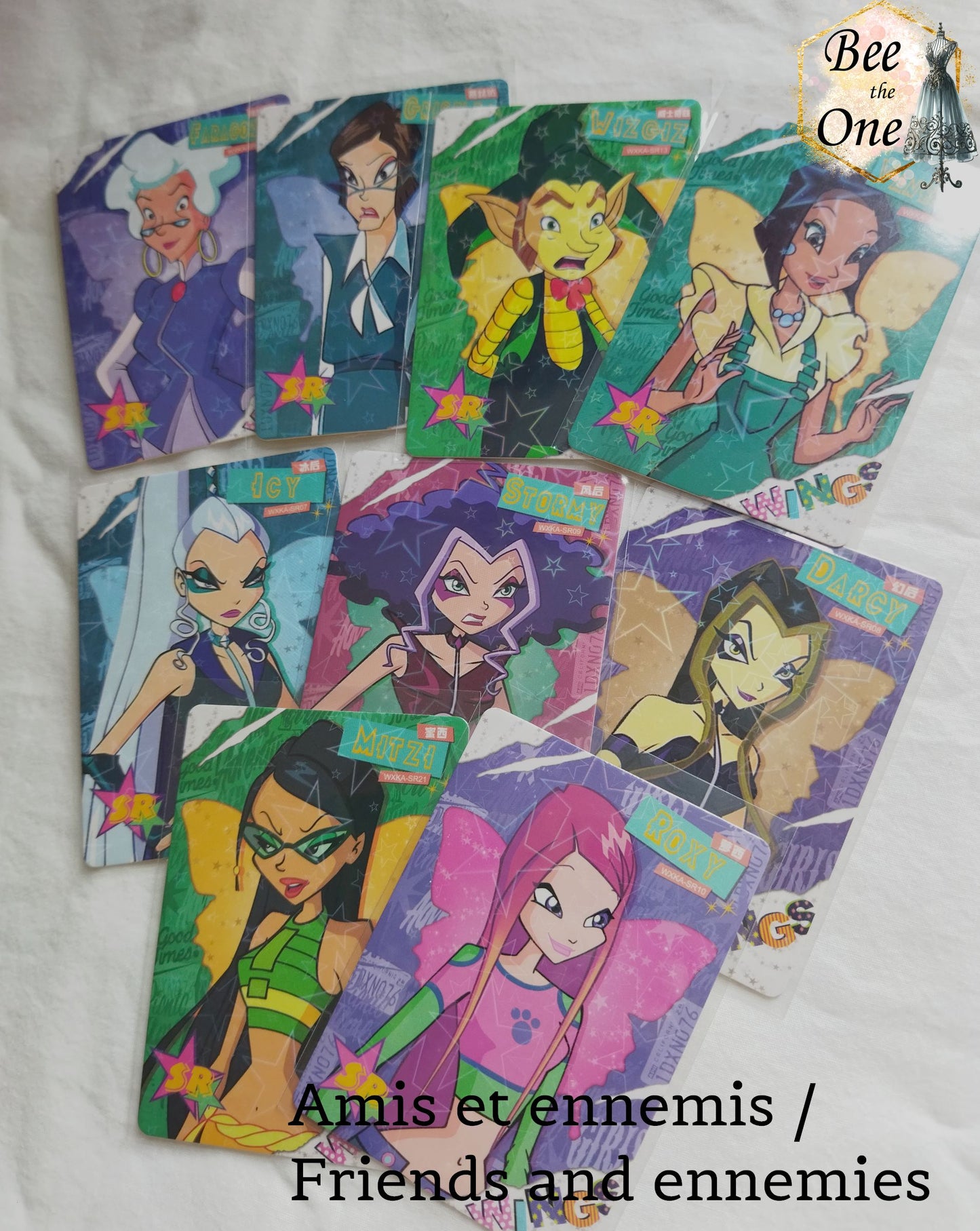 Lot de 5 Cartes SR Winx Club "Fairy Wonderland" série 2024 Cartes TCG - Thème au choix