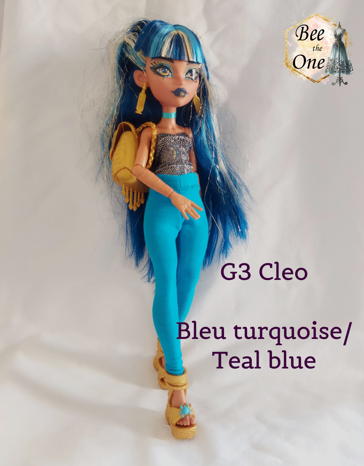 Pantalon collant leggings pour poupées Monster High - 6 tailles - 9 coloris - Collection Basics - par Bee the One