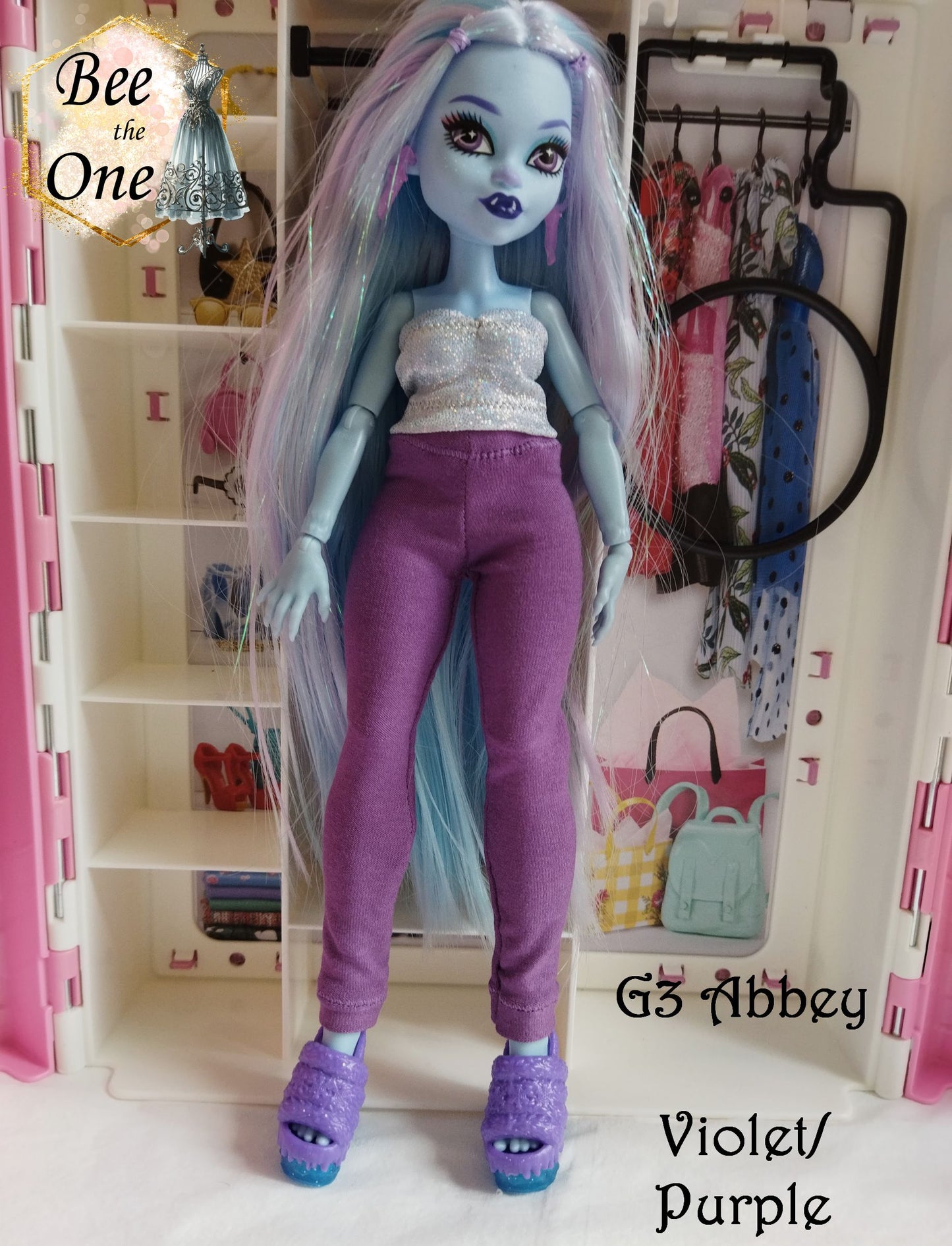 Pantalon collant leggings pour poupées Monster High - 5 tailles - 9 coloris - Collection Basics - par Bee the One