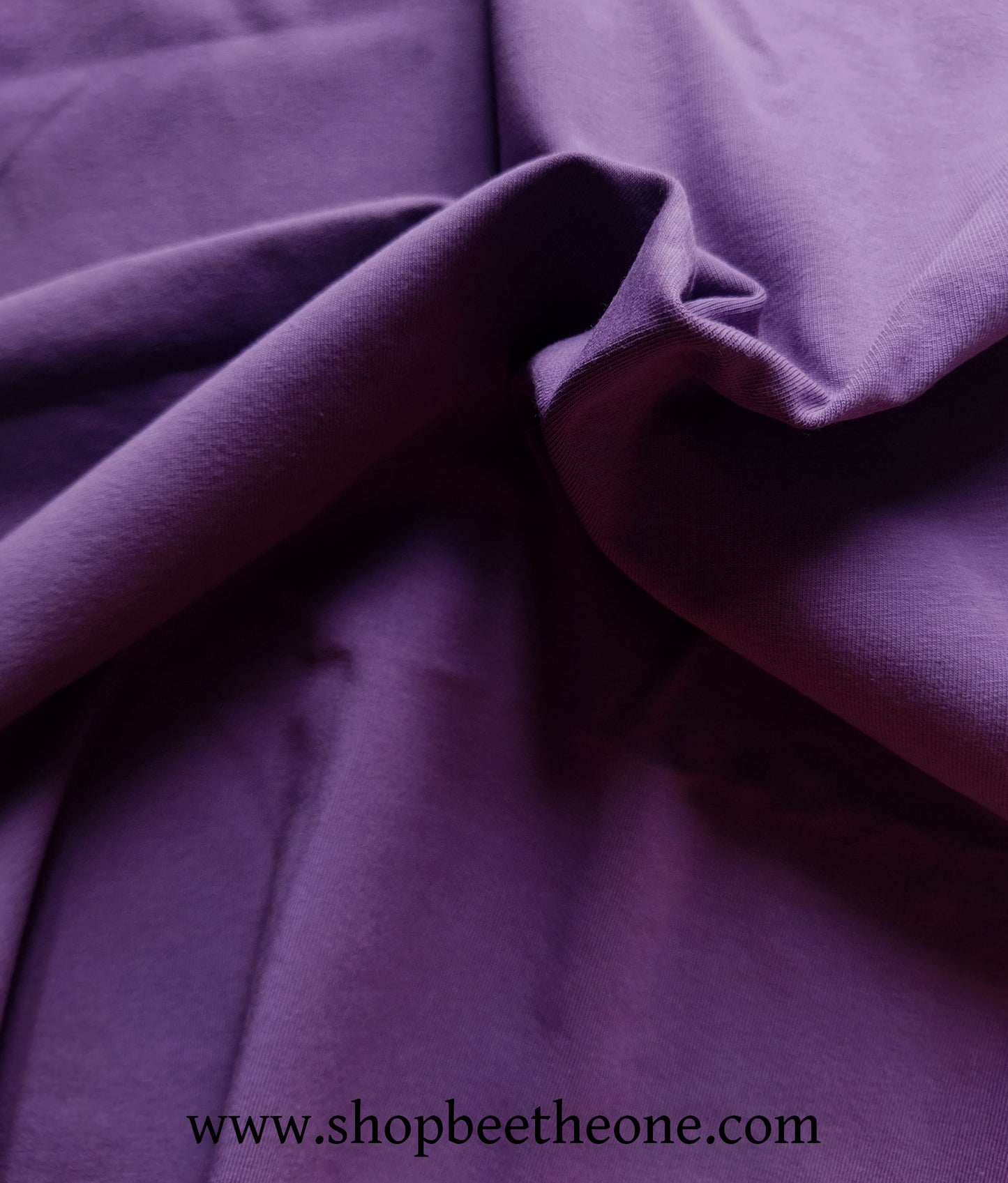 Coupons de tissu maille jersey coton stretch - violet - 25 x 25 cm ou 50 x 50 cm