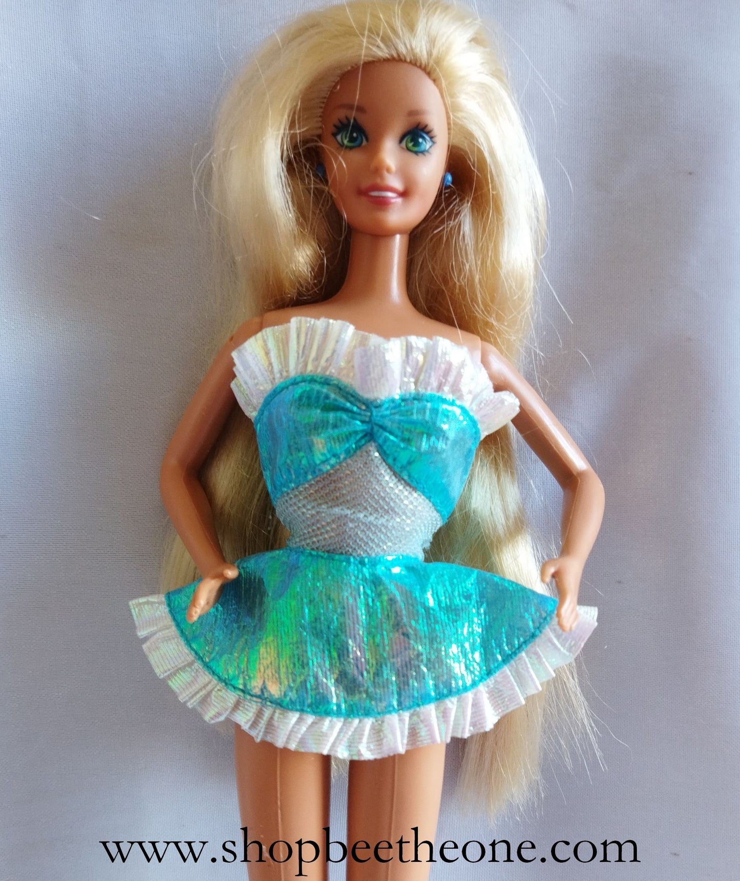 Barbie Foam'n Color (Shampoo Magic) - variante bleue - Mattel 1995 - Robe