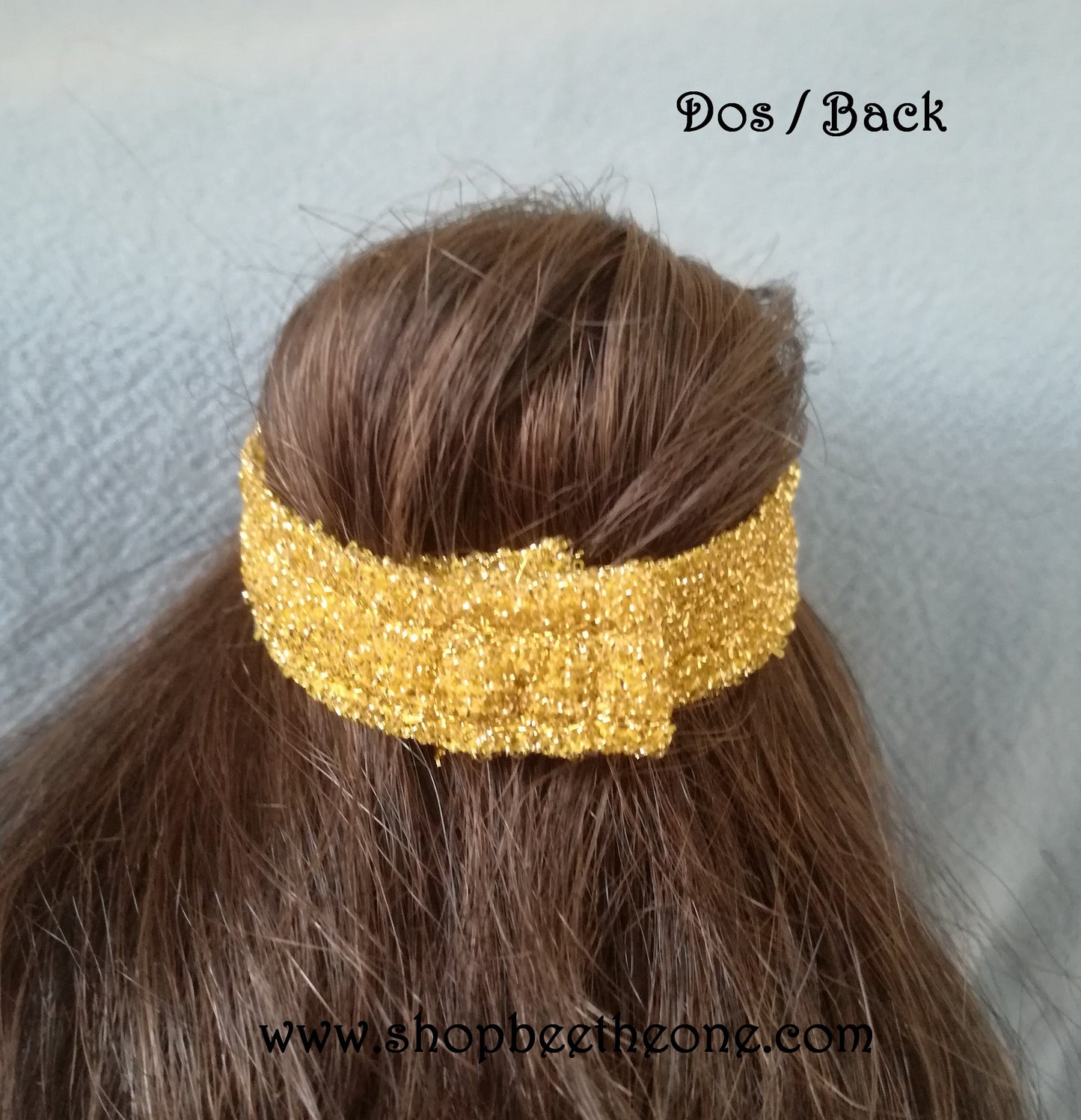 Lot de 2 Bandeaux de tête brillant pour poupées Barbie - 4 coloris - Collection Glitter Party - par Bee the One