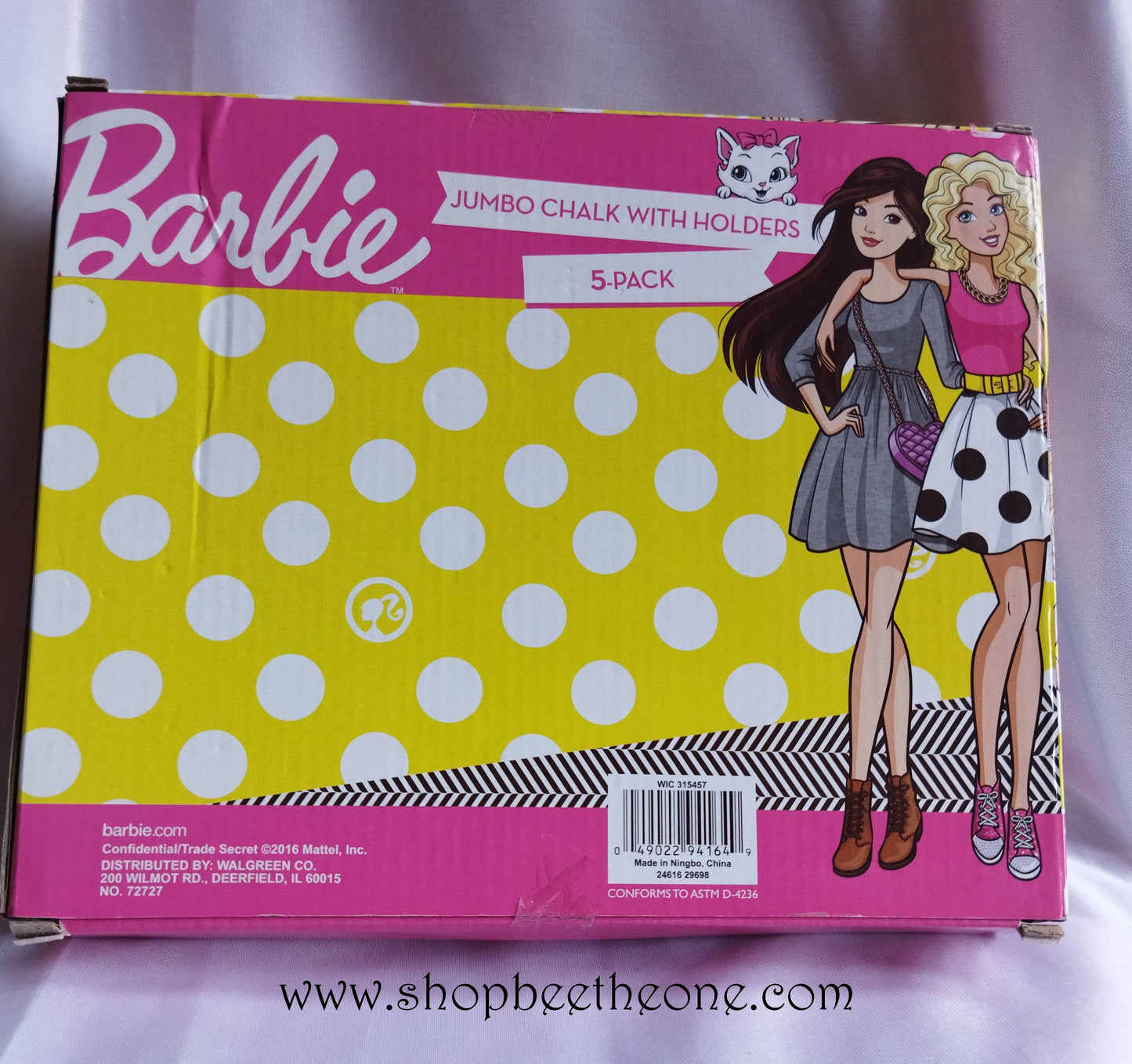 Set de 5 Craies géantes Barbie - 2016