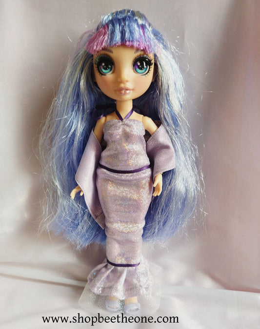Robe de soirée fourreau sirène pour poupées Rainbow High - Collection Basics - par Bee the One