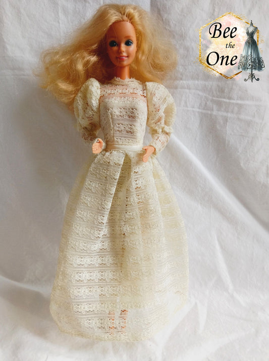 Barbie Magnifique Mariée (Beautiful Bride) - Mattel 1976 - Robe