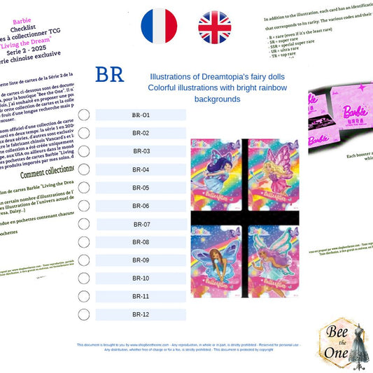 Barbie "Living the Dream" (Série 2) Cartes TCG - Checklist à télécharger et imprimer FR/EN - série 2025