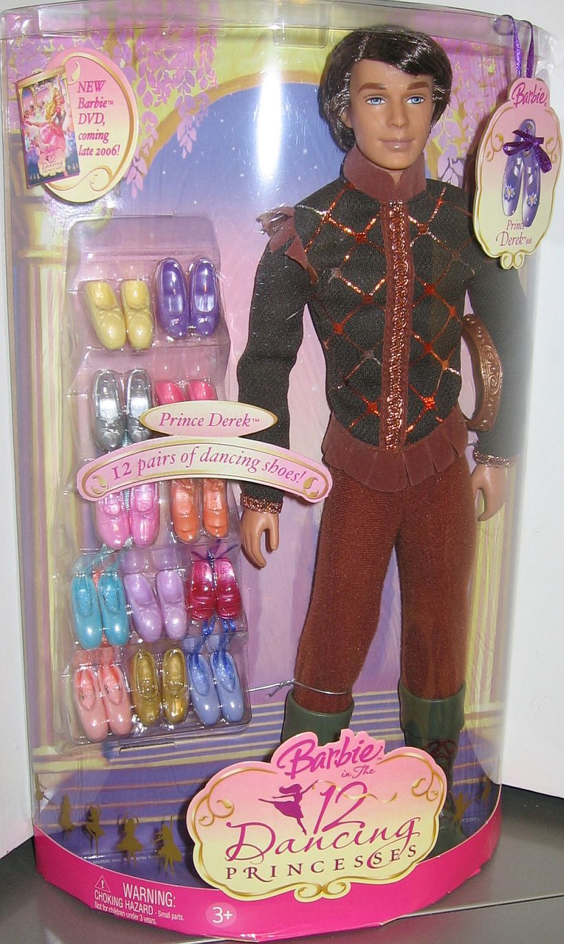 Barbie au Bal des 12 Princesses (Barbie and the 12 Dancing Princesses) - Prince Derek - Mattel 2006 - Poupée