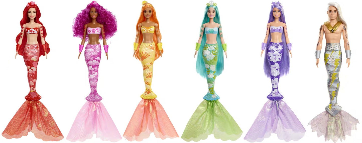 Barbie Color Reveal Série 9 modèle "Sirène rose" - Mattel 2021 - Accessoire