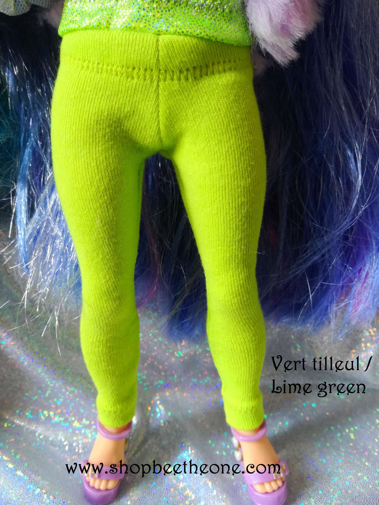 Pantalon collant leggings long pour poupées Rainbow High - 2 coloris - Collection Basics - par Bee the One