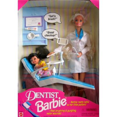 Barbie Dentiste (poupée qui parle) - Mattel 1997 - Poupée - Vêtement